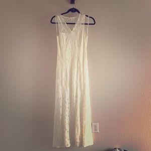 White lace dress